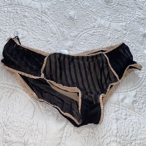 NWOT L see through sexy full bum panties